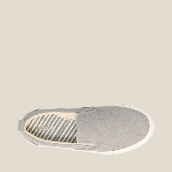 NWT Taos Grey Wash Canvas Slip On Shoes- Size 10 - Picture 3 of 7